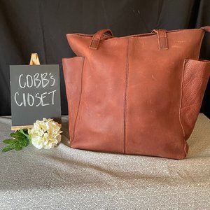 Duluth Trading Lifetime Leather Tote (BROWN)